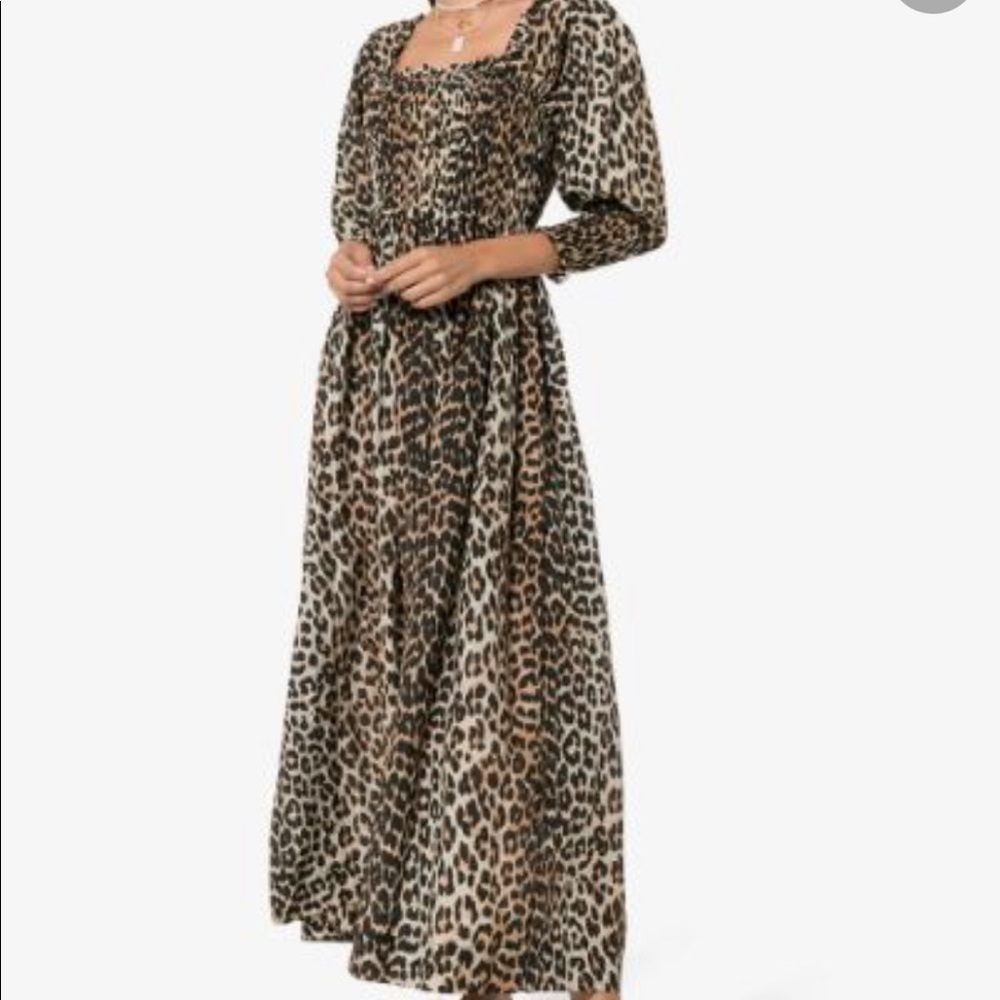 Ganni Leopard Dress